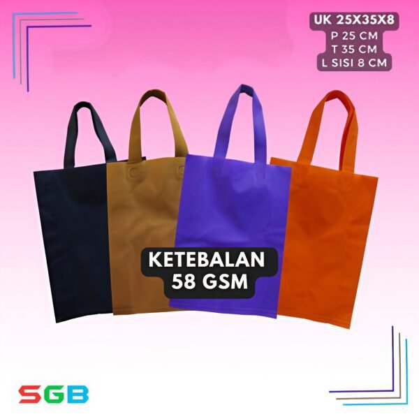 1 Lusin (12pcs) SUPER ECO 58GSM Spunbond tali Goodie Bag