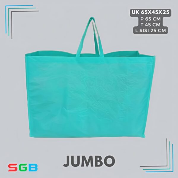 1 PCS Tas Spunbond Handle Box JAHIT Model Landscape JUMBO uk 65x45x25 / Goodie Bag / Tas kain POLOS - Gambar 4