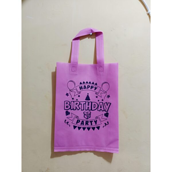 harga PER PCS Goodie Bag HBD ( Ultah ) Tali uk 25x35x8 70gsm  - Tas Kain Motif - Gambar 8