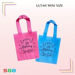 harga PERPCS Tas Spunbond Ulang Tahun TALI uk 20x25x8 - Goodie Bag UlTah