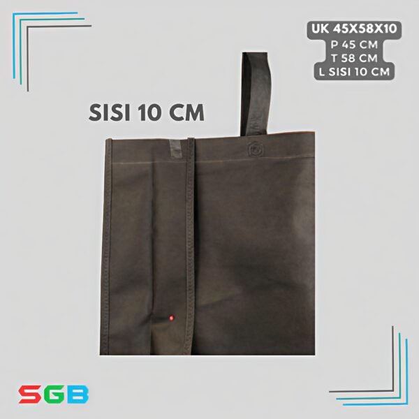 1 PCS Tas Spunbond Handle Box Model POTRAIT JUMBO uk 45X58X10 / Goodie Bag 75 gsm / Tas kain POLOS - Gambar 3