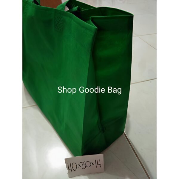 1 Lusin (12PCS) Tas Spunbond Handle Box Model Landscape uk40x30x14 Goodie Bag / Tas kain POLOS - Gambar 3
