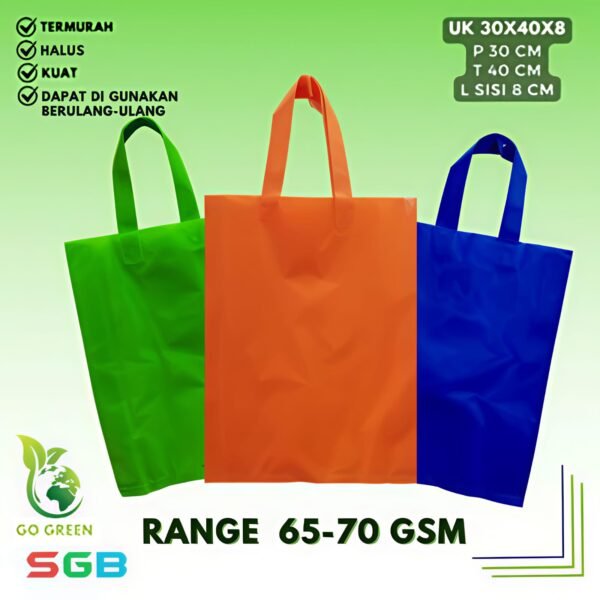 1 Lusin (12pcs) PaHe (PAket HEmat) Goodie Bag Handle - Gambar 3