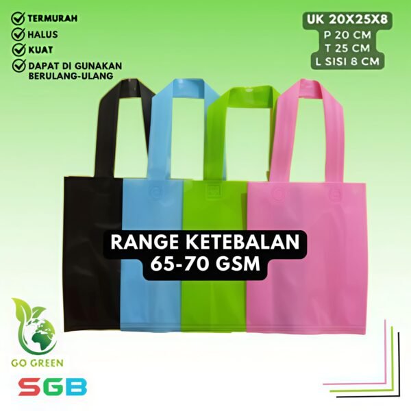 1 Lusin (12pcs) PaHe (PAket HEmat) Goodie Bag Handle - Gambar 2