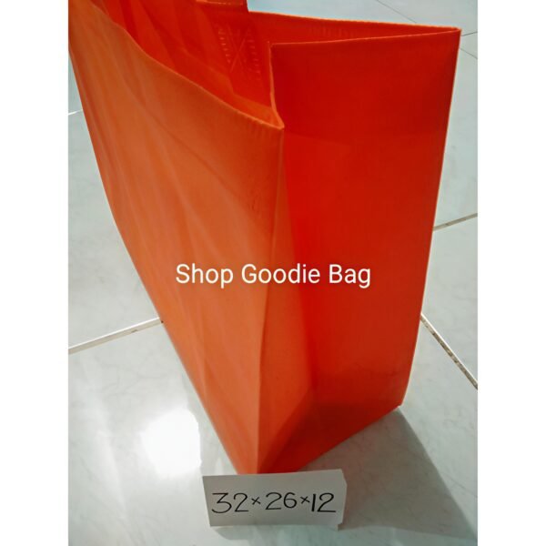1 Lusin (12PCS) Tas Spunbond Handle Box Model Landscape uk32x26x12 Goodie Bag / Tas kain POLOS - Gambar 7