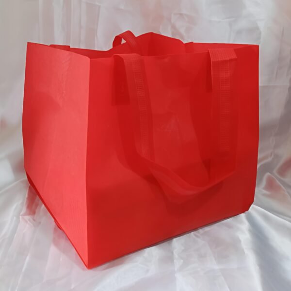 Tas Spunbond membentuk Box 22x22 (TLSbox) harga perLUSIN (12pc) - Goodie Bag - Tas besek - Gambar 4