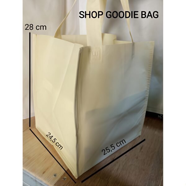 Goodie Bag model Box Jahit uk 23,5x28x22,5 / 25,5x28x24,5 harga PER LUSIN / Tas spunbond besek - Gambar 4